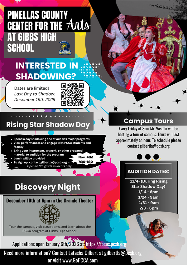 Come see why PCCA is the premier arts preparation program for college, career, and beyond!